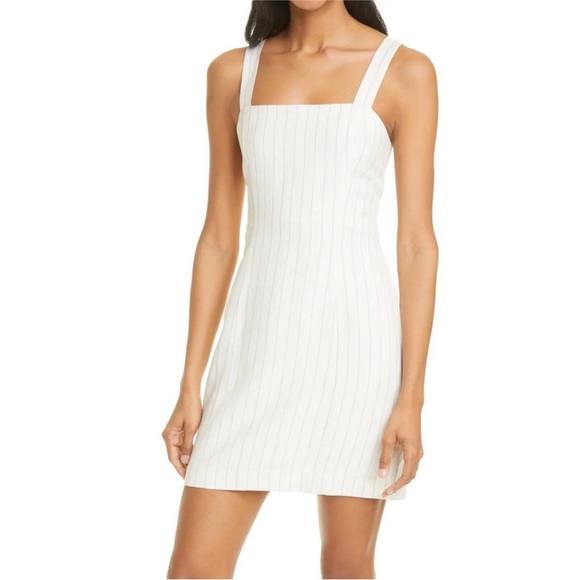 Club Monaco Dresses & Skirts - Club Monaco Cream and Blue Pinstripe Linen Sundress